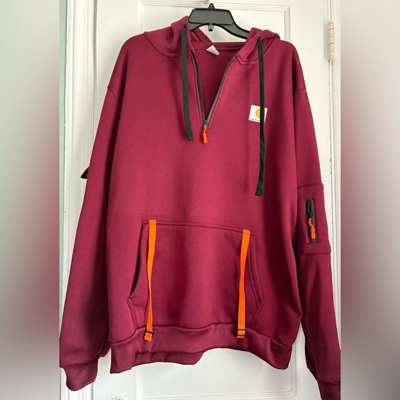 Carhartt Men’s Loose Work Drawstring Hoodie Sweater Casual Style Size: XXL - Picture 1 of 7